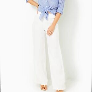 Lily Pulitzer Deri Linen Palazzo Pants